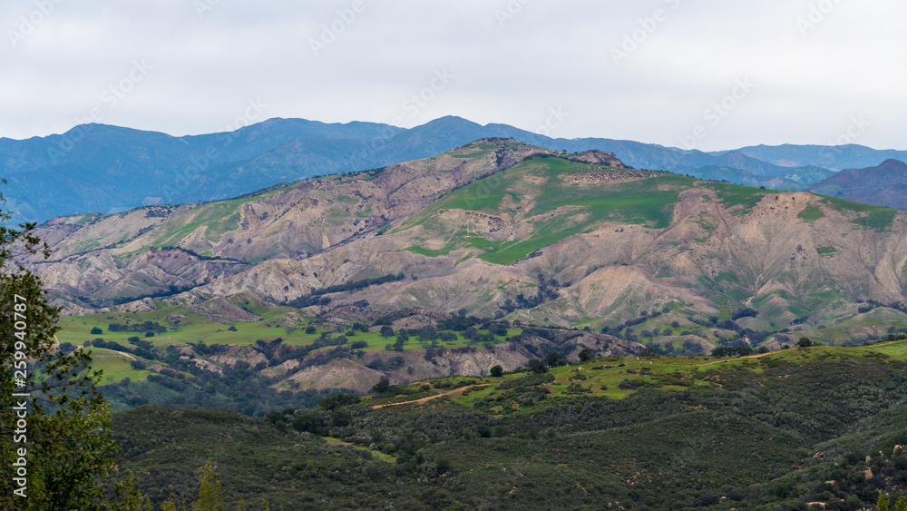 Mountain panoramic view near ocean in California Mountain panoramic view near ocean in California