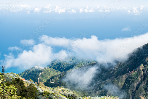 Ocean high view with clouds from Galipan, Venezuela