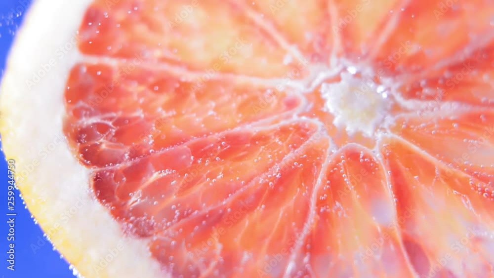 grapefruit close-up under water grapefruit close-up under water