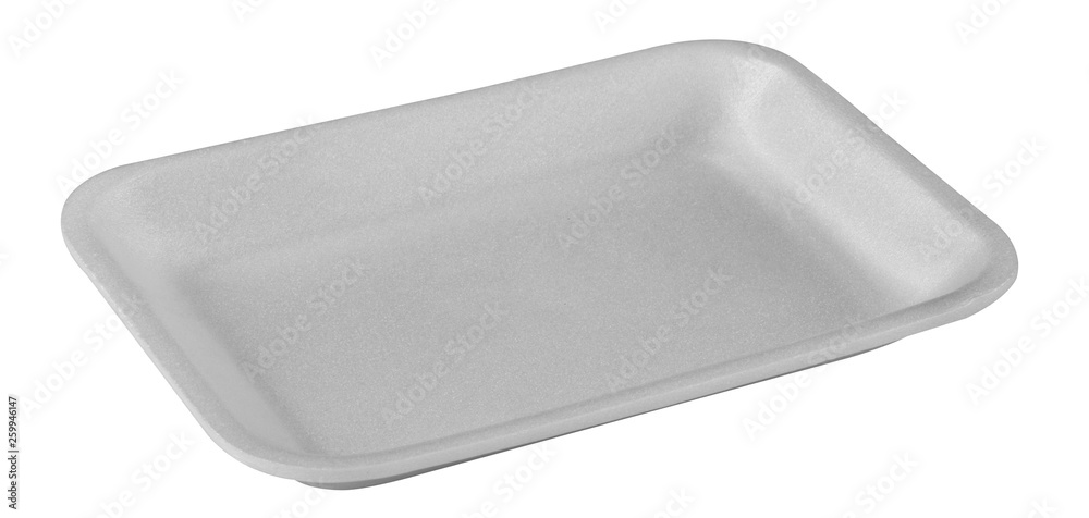 Plastic food tray,Styrofoam food tray isolated on white background Plastic food tray,Styrofoam food tray isolated on white background