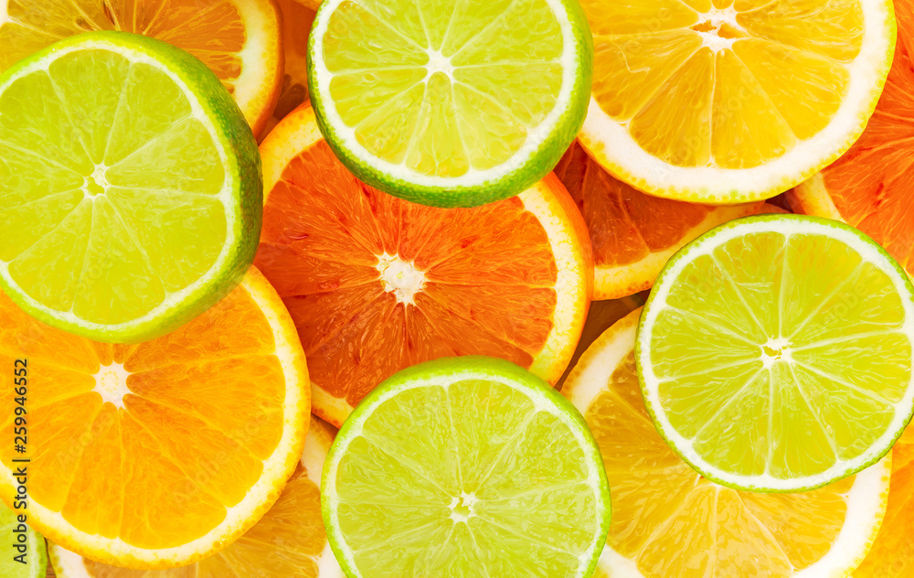 Citrus fruits slice.
