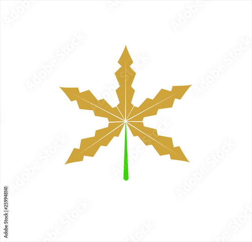 vector logo of green cannabis