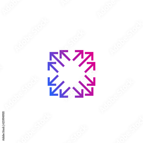 expand sign, spread vector icon