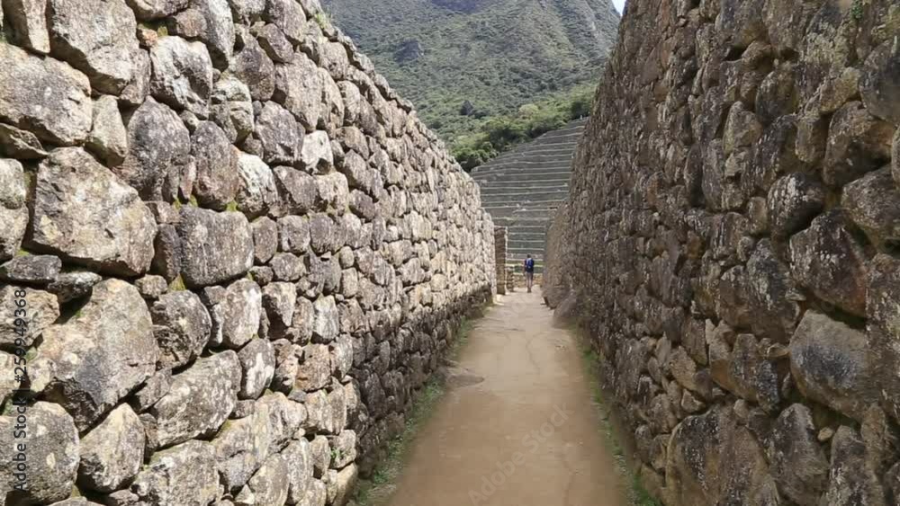 Machu Picchu, Peru - Ruins of Inca Empire city and Huaynapicchu Mountain, Sacred Valley Machu Picchu, Peru - Ruins of Inca Empire city and Huaynapicchu Mountain, Sacred Valley