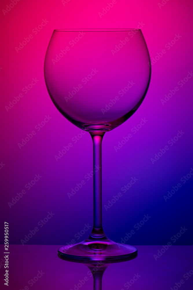 Wineglass on colorful background Wineglass on colorful background