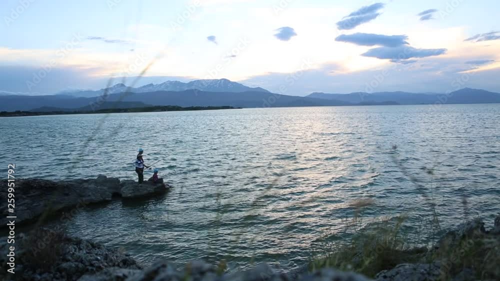 Fishing in the Beyşehir lake, Konya. Fishing in the Beyşehir lake, Konya.