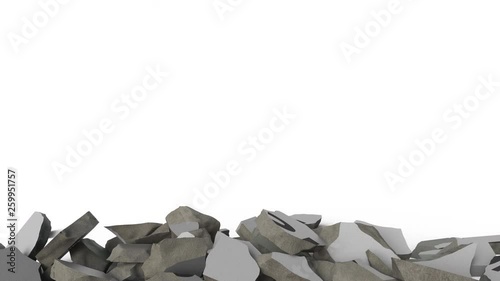 Wallpaper Mural Breaking concrete wall with painted TERRORISM word. Conceptual 3D animation Torontodigital.ca