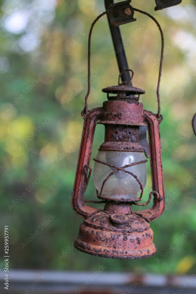 Vintage Kerosene lantern that ever popularly use in Thailand.