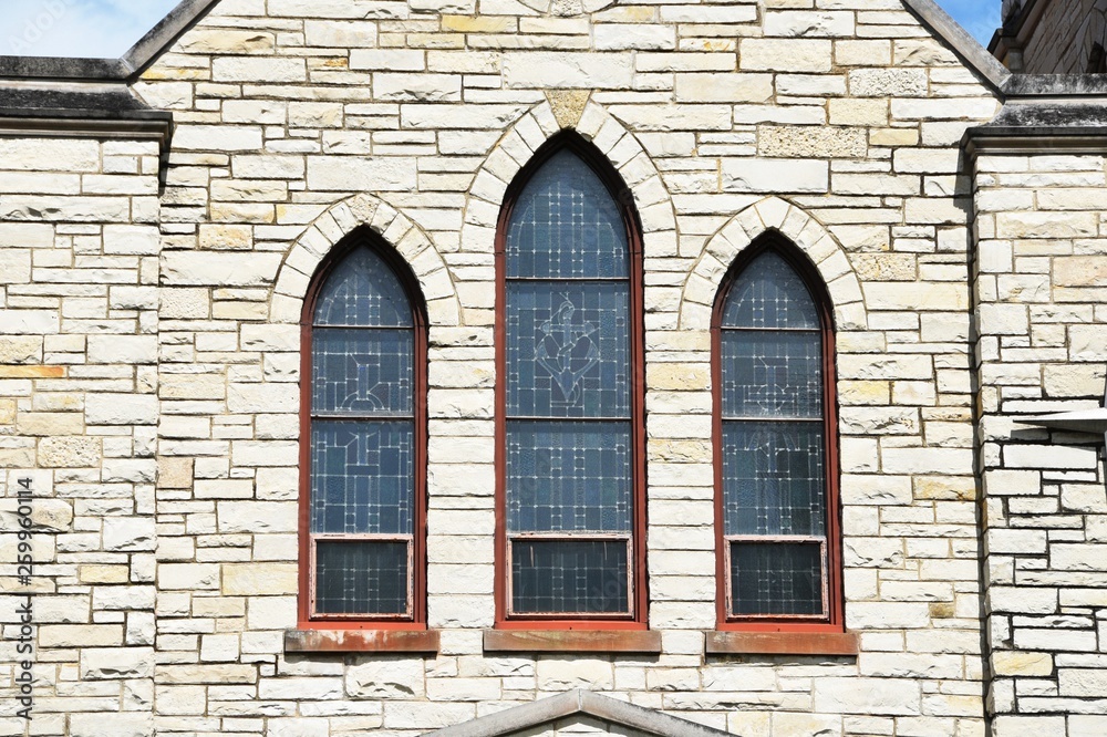 Fototapeta premium Three Church Windows