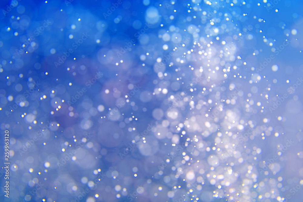 Glitter abstract lights background. Defocused bokeh illustration