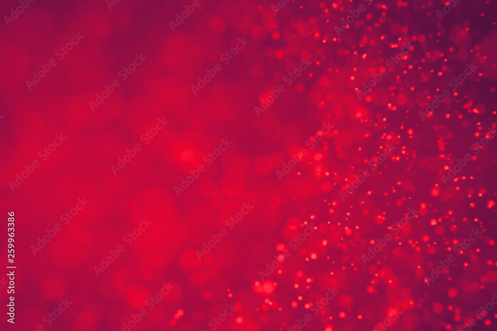 Glitter abstract lights pink background. Defocused bokeh illustration