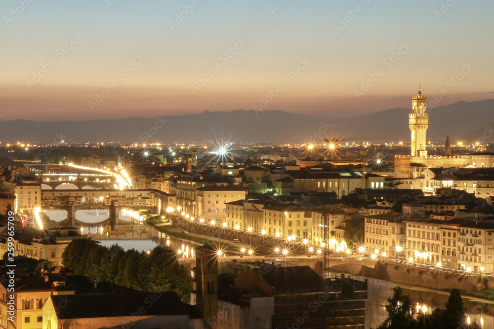 florence night city view