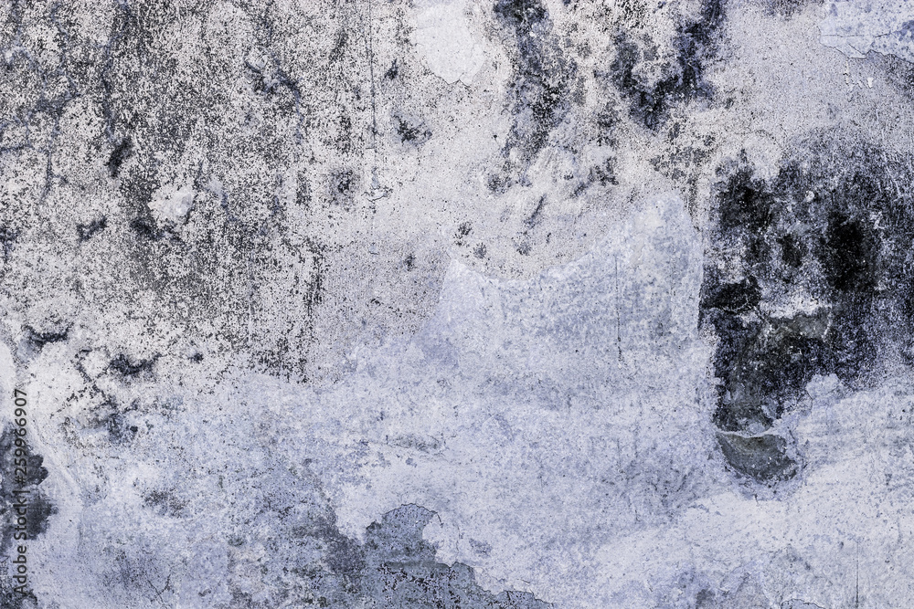 Fototapeta premium texture of old antique wall, destroyed layer of concrete wall plaster, dark grunge abstract background