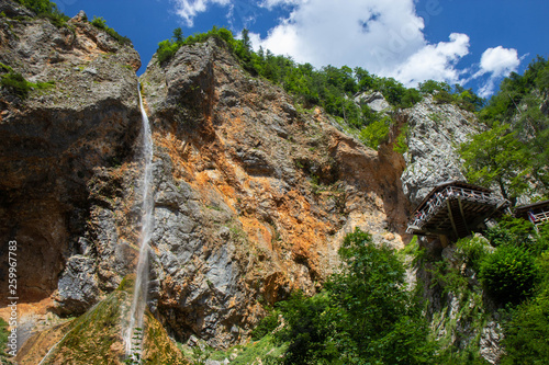 Rinka Falls is a waterfall in the Logar Valley, northern Slovenia