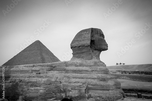 great sphinx and pyramid