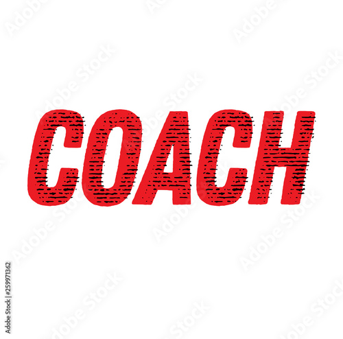 COACH stamp on white