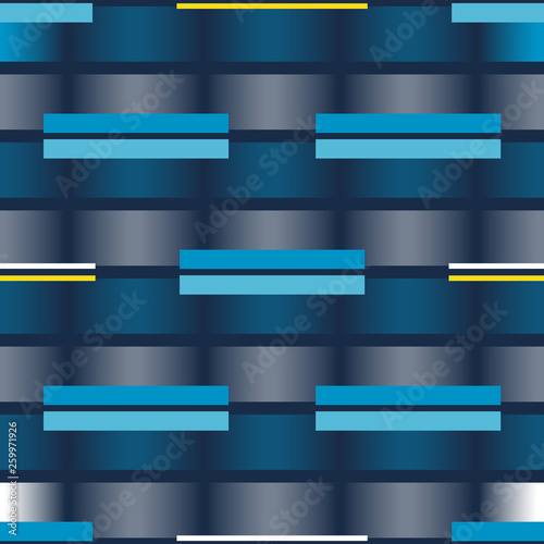 Horizontal 3d lines seamless pattern