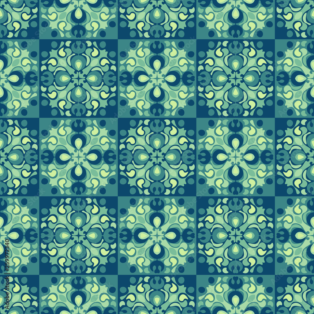 Detailed geometric tiles seamless pattern Detailed geometric tiles seamless pattern