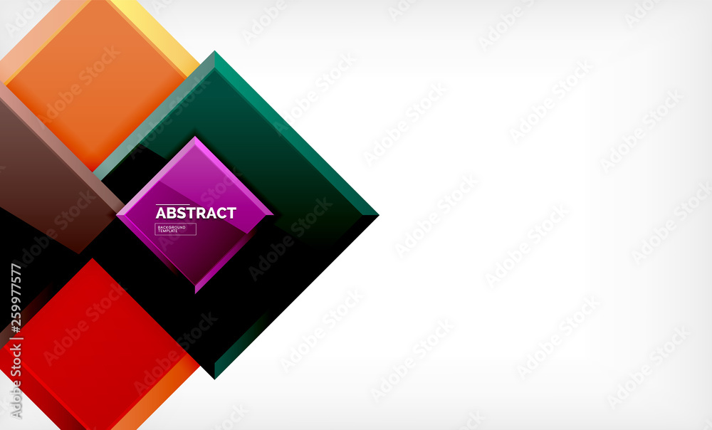 Square geometric background Square geometric background