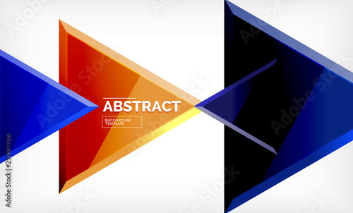 Free Download Tech futuristic geometric 3d shapes, minimal abstract background - GFXLoad