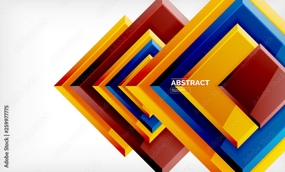 Square geometric background Square geometric background