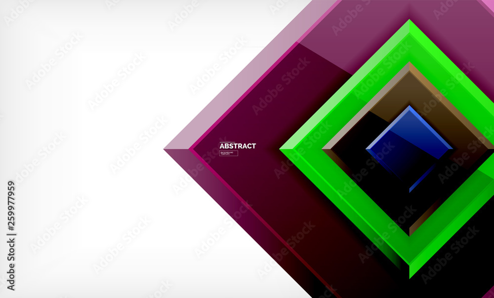 Geometric abstract background, modern square design Geometric abstract background, modern square design