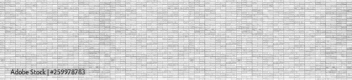 Panorama of White brick wall texture and background seamless