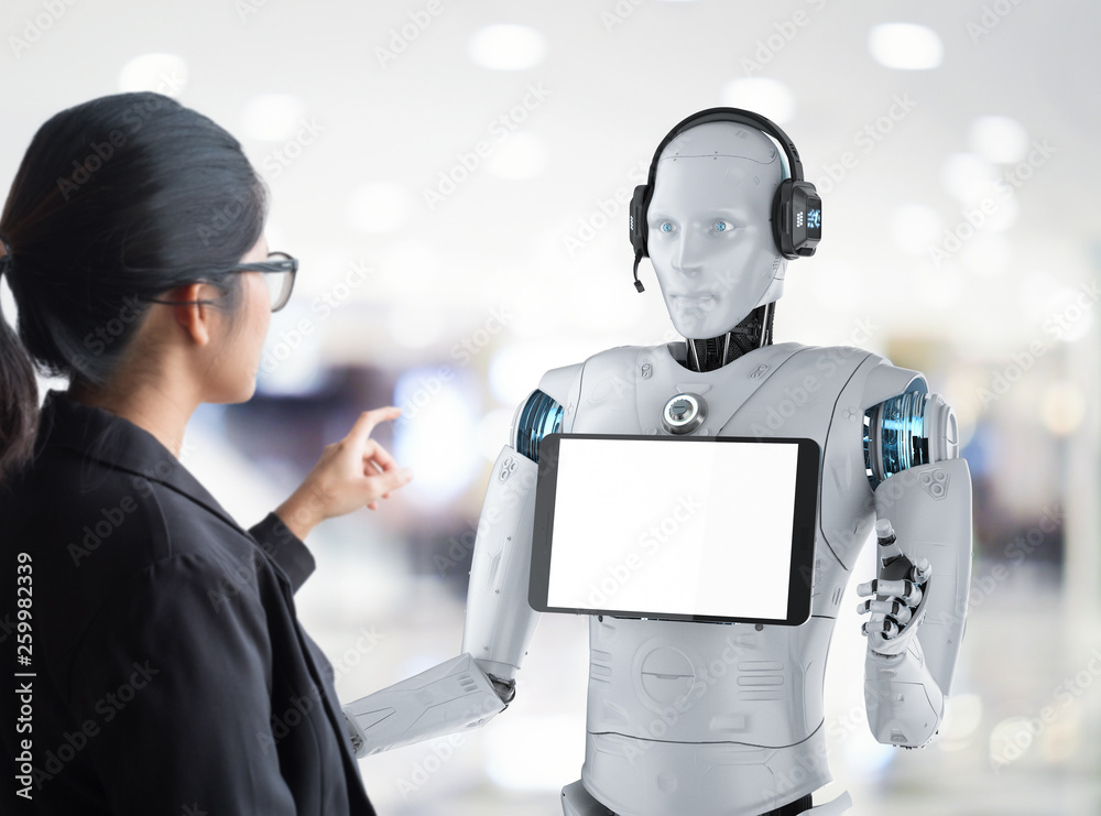Robot assistant concept foto de Stock | Adobe Stock