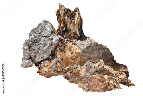 A group of stones rock lay isolated on white background,clipping paths