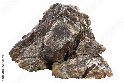 A group of stones rock lay isolated on white background,clipping paths