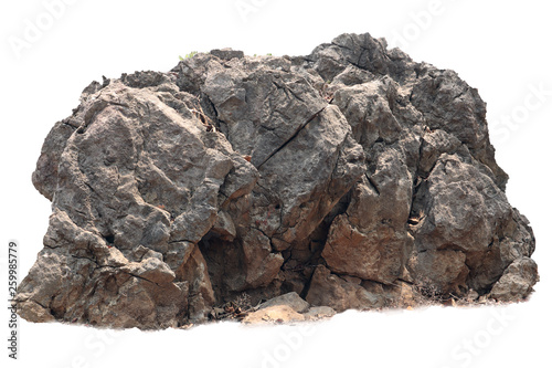 A group of stones rock lay isolated on white background,clipping paths