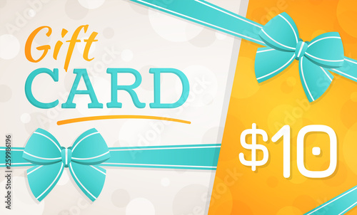 Gift Card, gift voucher - 10 dollars