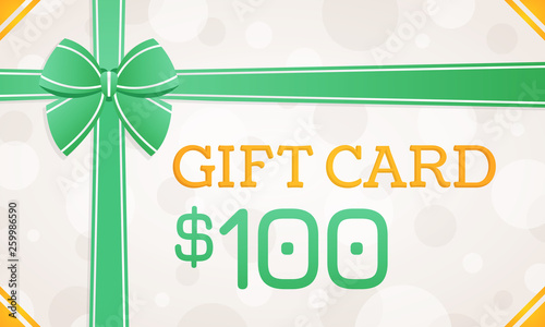 Gift Card, gift voucher - 100 dollars