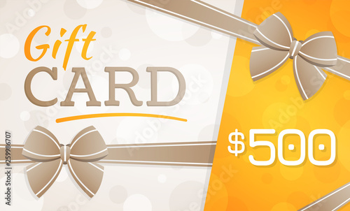 Gift Card, gift voucher - 500 dollars