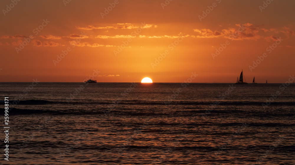 Waikiki Sunset in Honolulu