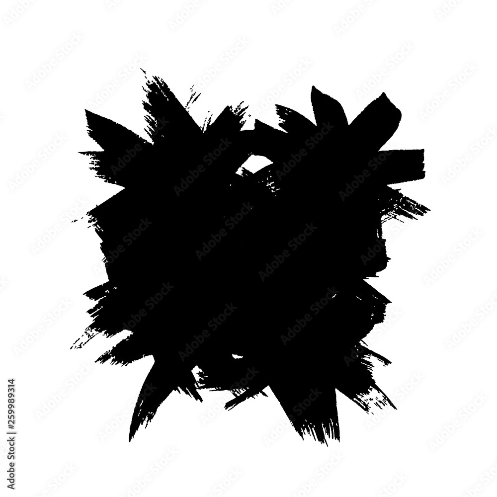 Abstract hand drawn ink dry brush banner. Vector illustration. Abstract hand drawn ink dry brush banner. Vector illustration.