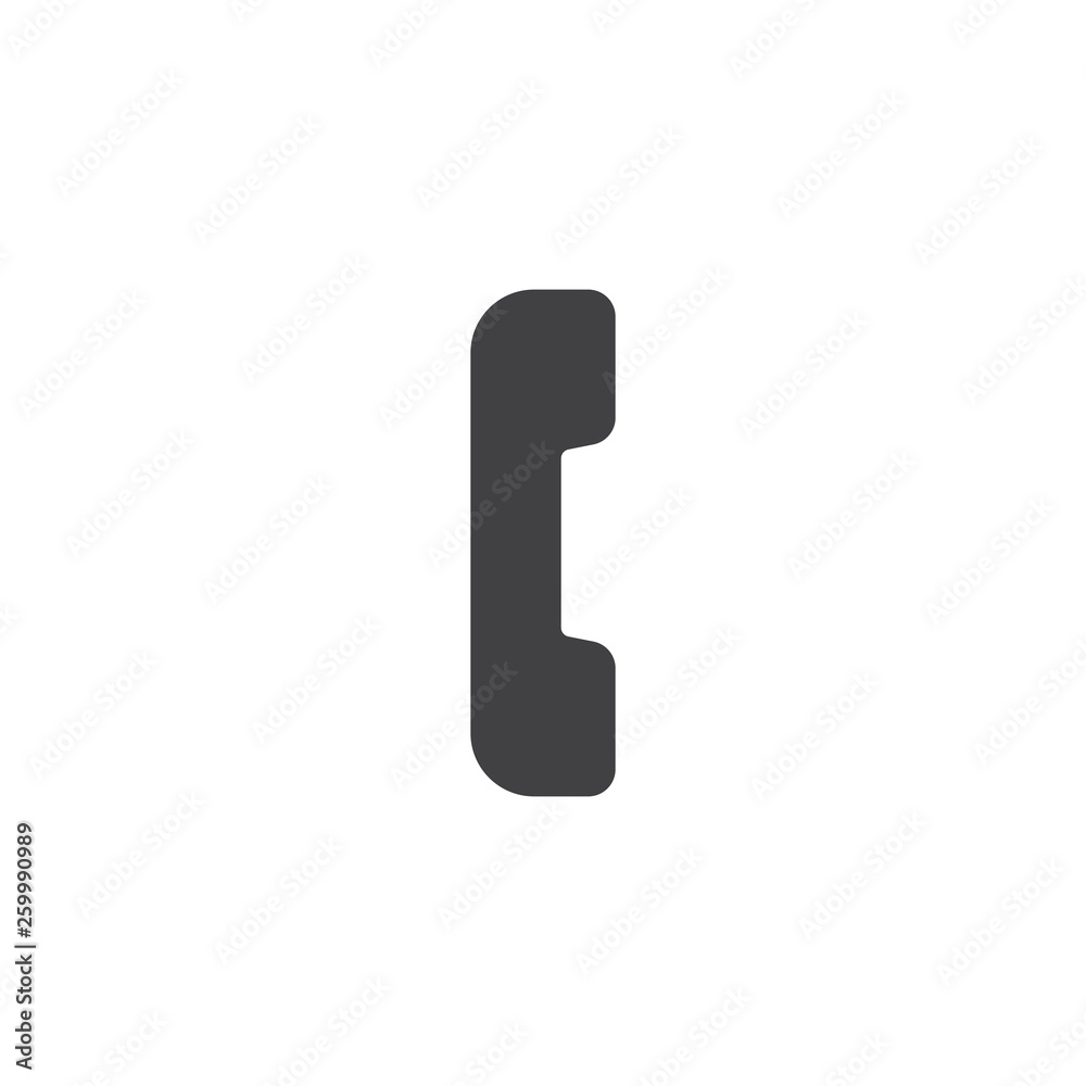 Handset telephone vector icon. filled flat sign for mobile concept and web design. Phone call glyph icon. Symbol, logo illustration. Pixel perfect vector graphics Handset telephone vector icon. filled flat sign for mobile concept and web design. Phone call glyph icon. Symbol, logo illustration. Pixel perfect vector graphics