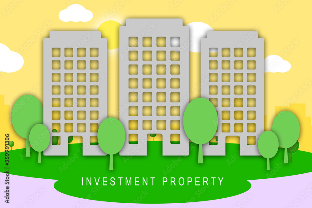 Investment Property Australia Building Depicts Real Estate Purchases Or Investments - 3d Illustration
