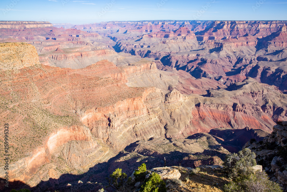 Grand Canyon National Park in Arizona, view from south rim, USA