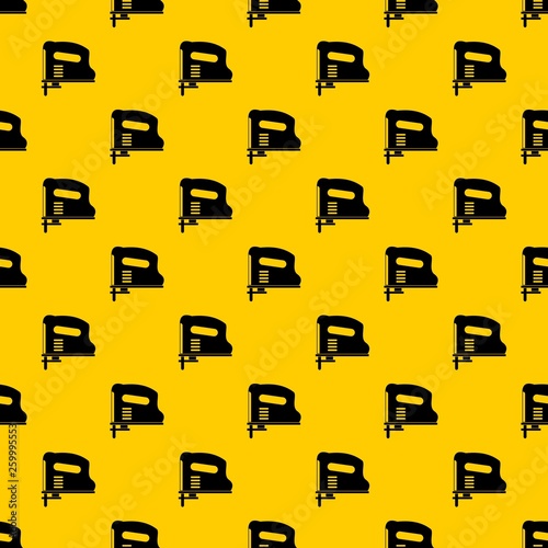 Pneumatic gun pattern seamless vector repeat geometric yellow for any design