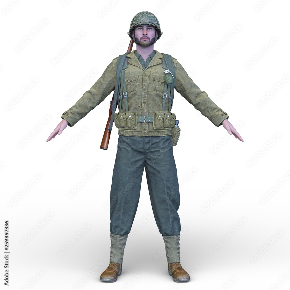 軍人男性