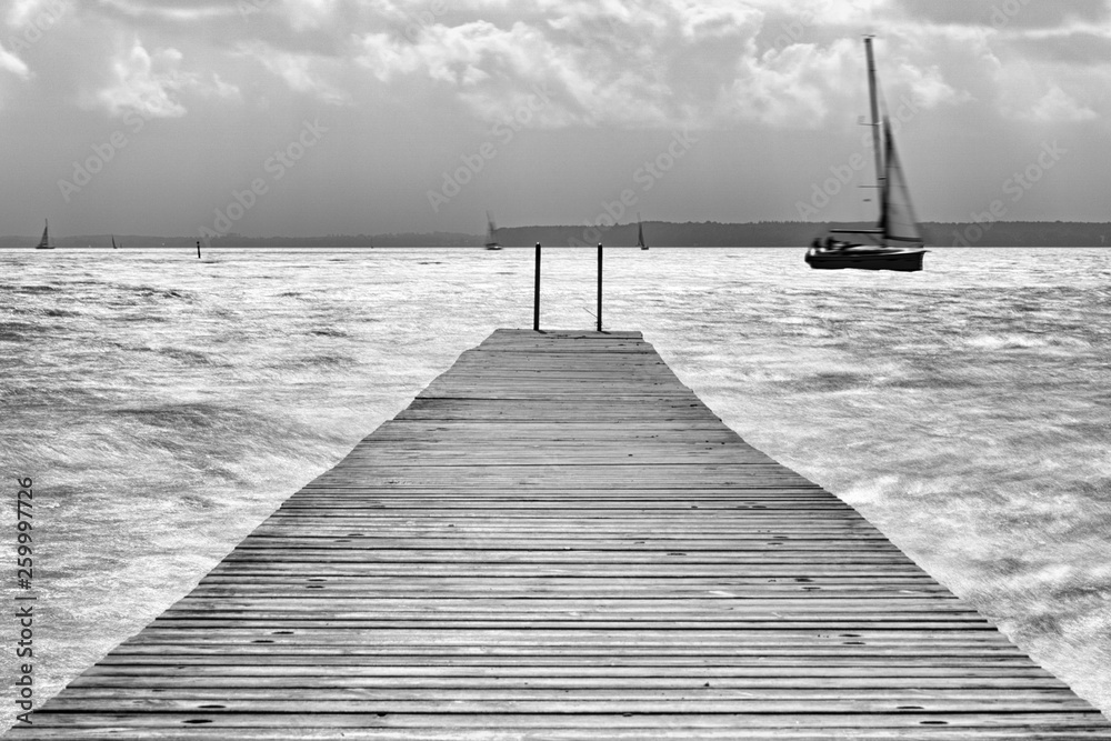 Fototapeta premium Bootssteg