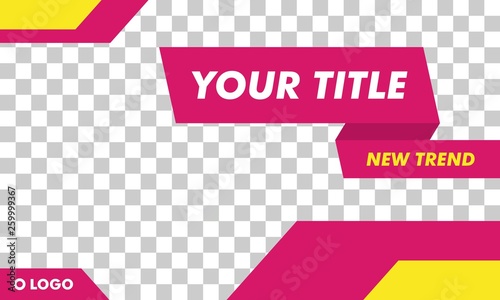 Flat Modern Landscape Web Banner Template