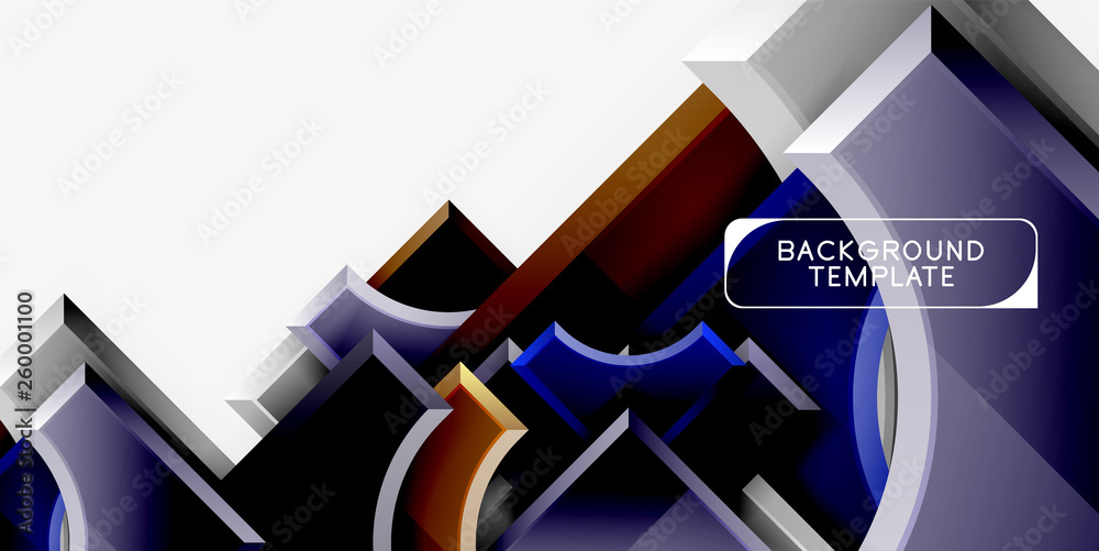 3d futuristic shapes vector abstract background made of glossy pieces with light effects 3d futuristic shapes vector abstract background made of glossy pieces with light effects