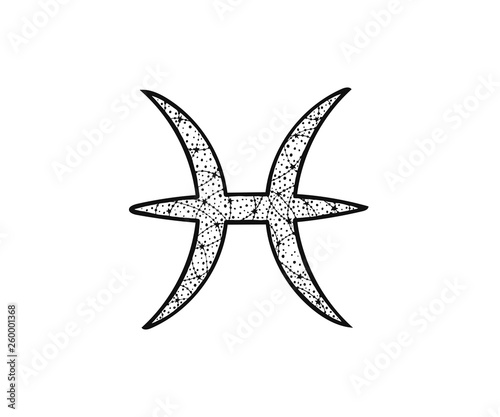 Pisces zodiac sign.