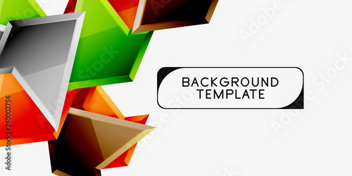 Minimal geometrical triangles with 3d effect abstract background template Free Download Minimal geometrical triangles with 3d effect abstract background template - GFXLoad