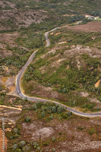 Aerial view of the Lyell Highway photo