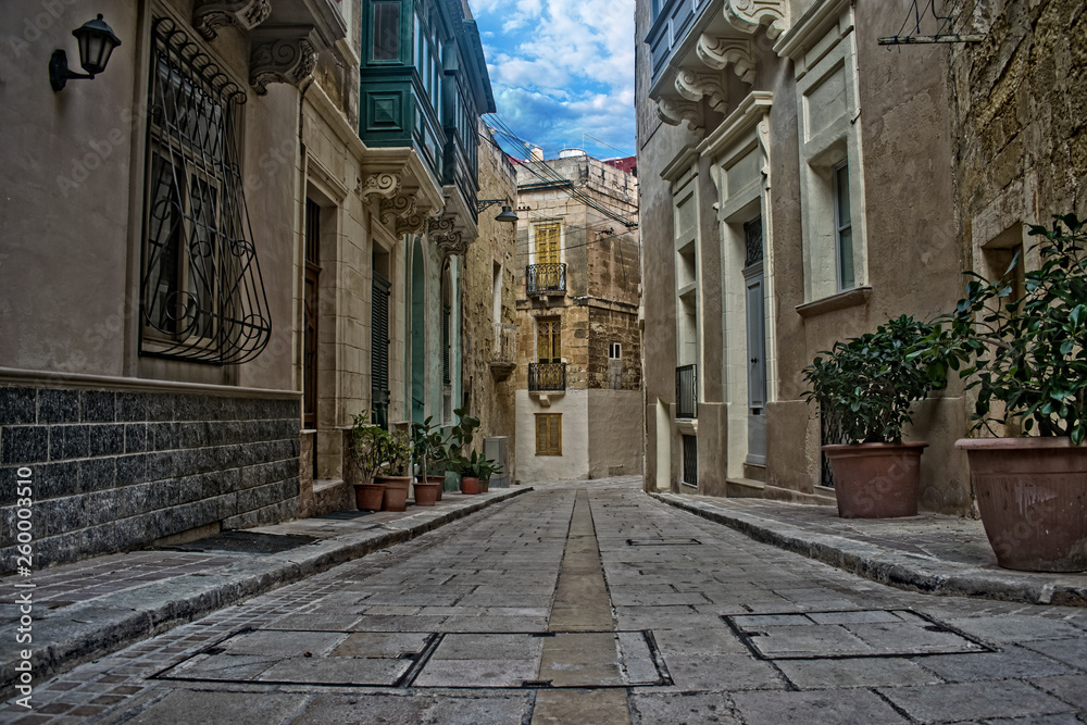 Typical Road in the Three Cities, Malta