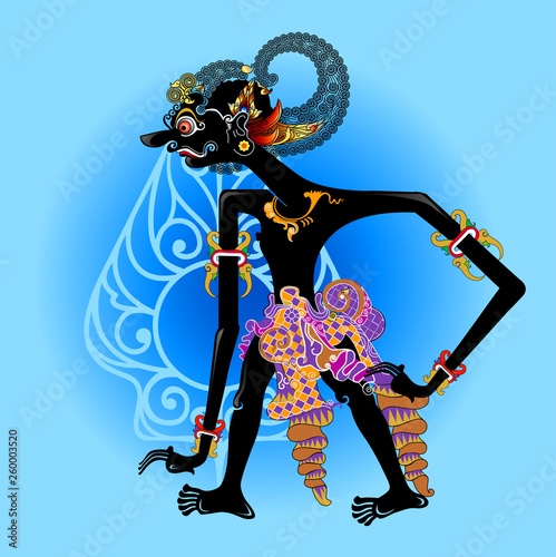 Vector illustration, modification Antasena shadow puppets character