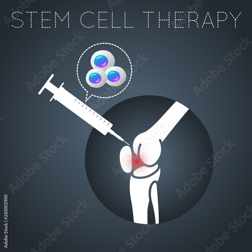 stem cell therapy logo icon design, medical vector illustration